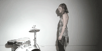 Emily Haines in the video for "Sick Muse"